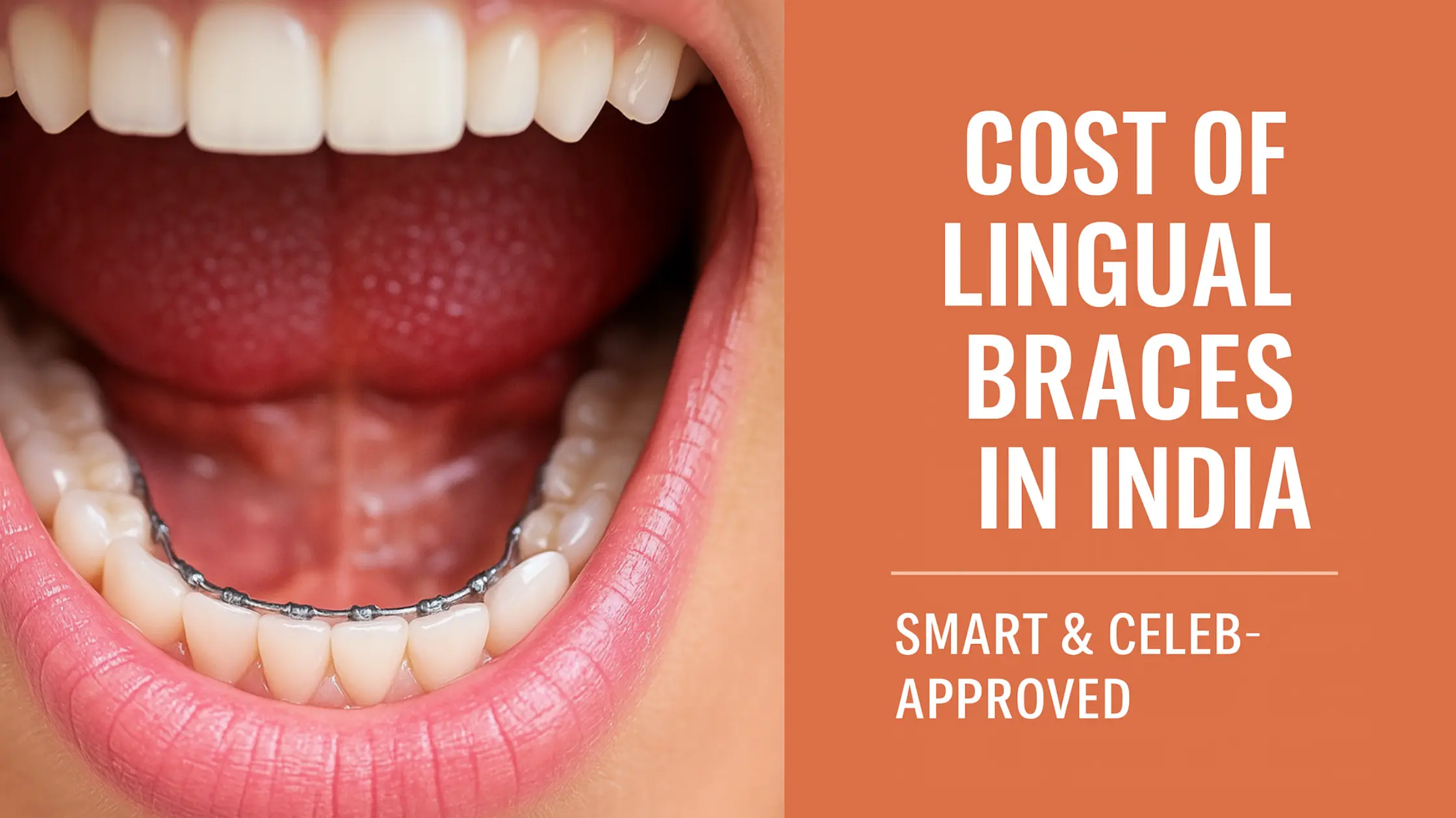 lingual braces cost in India